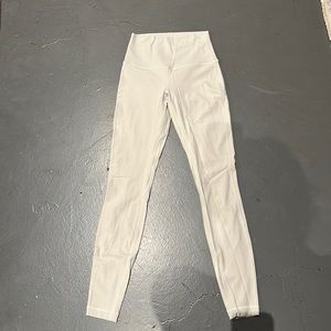 Lululemon, bone colored leggings, size 4, 28inch length
